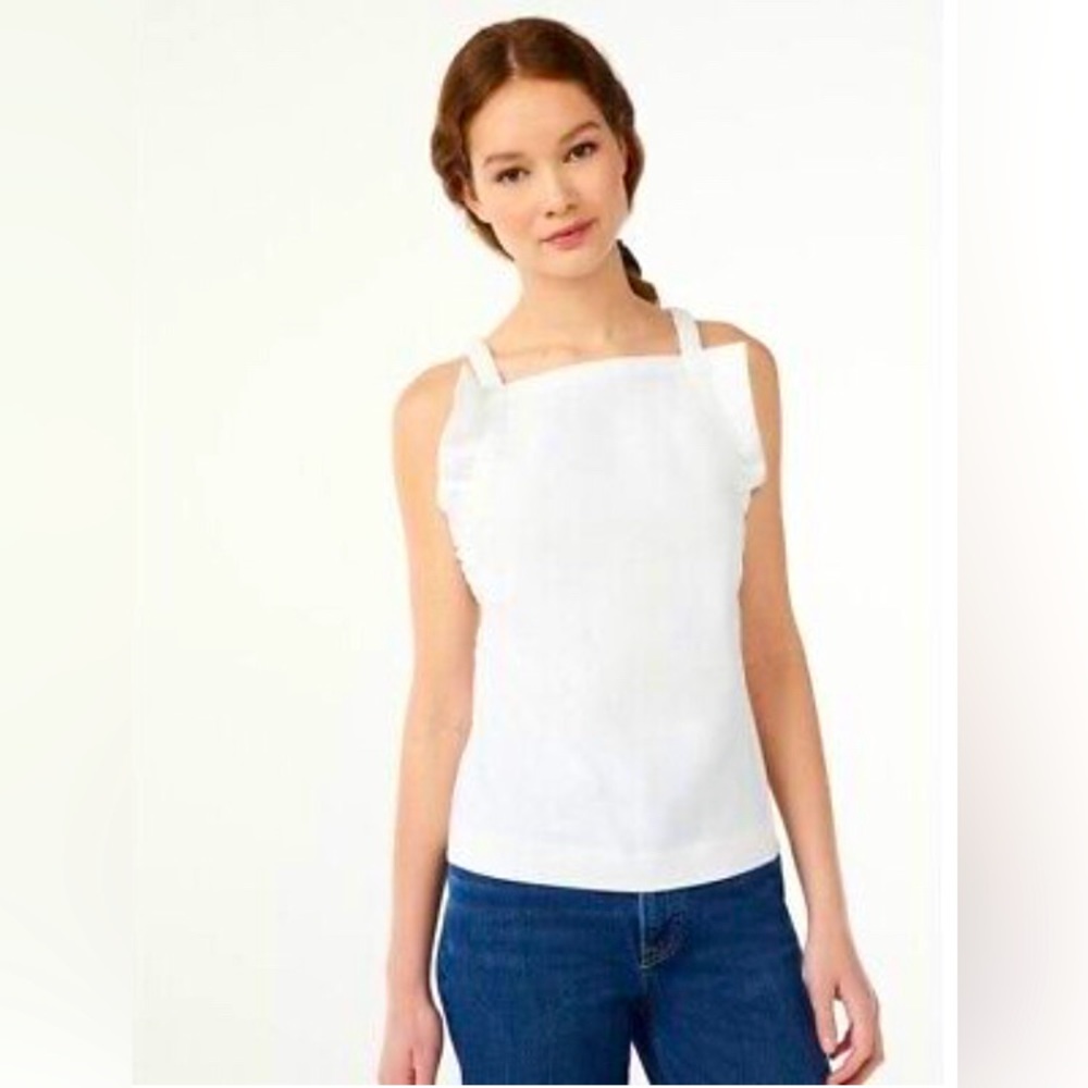 FREE ASSEMBLY,size L,color white,RN# 52469,new with tag,60% cotton,40%polyester